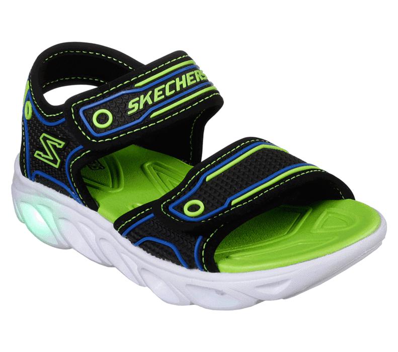 Skechers Pojkar Svarta/Ljus Gröna Sandaler - Hypno-Flash 3.0 - Sverige (JRQCW-2781)